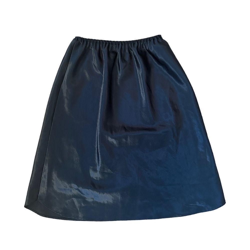 Vintage Farr East Black Silk Skirt Midi Length